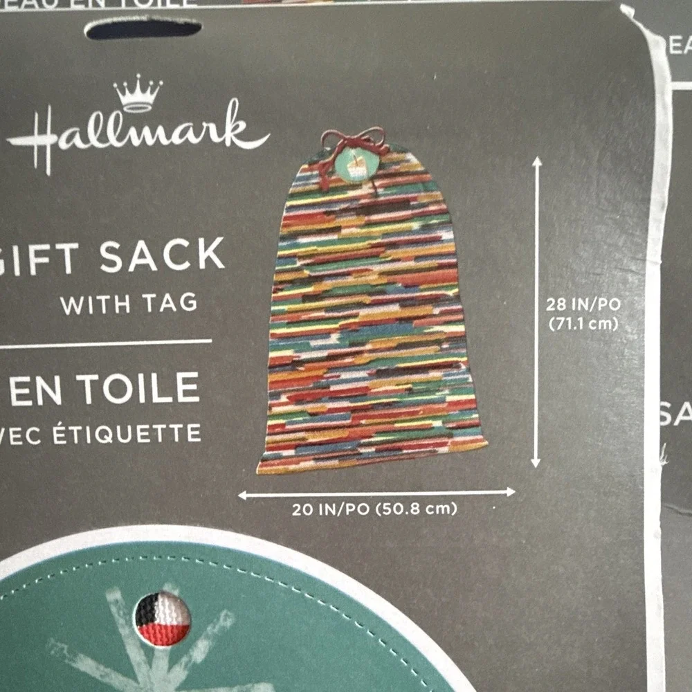 NEW Hallmark Canvas Drawstring Gift Sack - Large (28